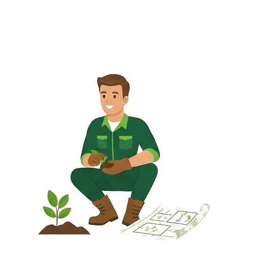 Illustration étape 2 : étude du terrain et plan paysager